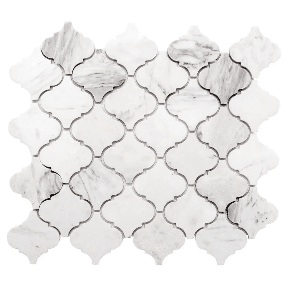 Mosaic tile shower floor